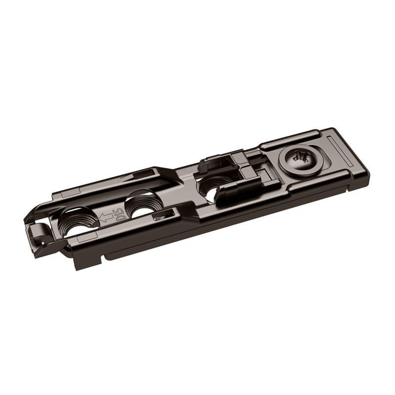 Image Plaque de montage Sensys linéaire avec réglage 1,5 mm à visser noir obsidien