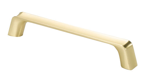 Handle SCOOP2 R3298 brushed brass 128 mm