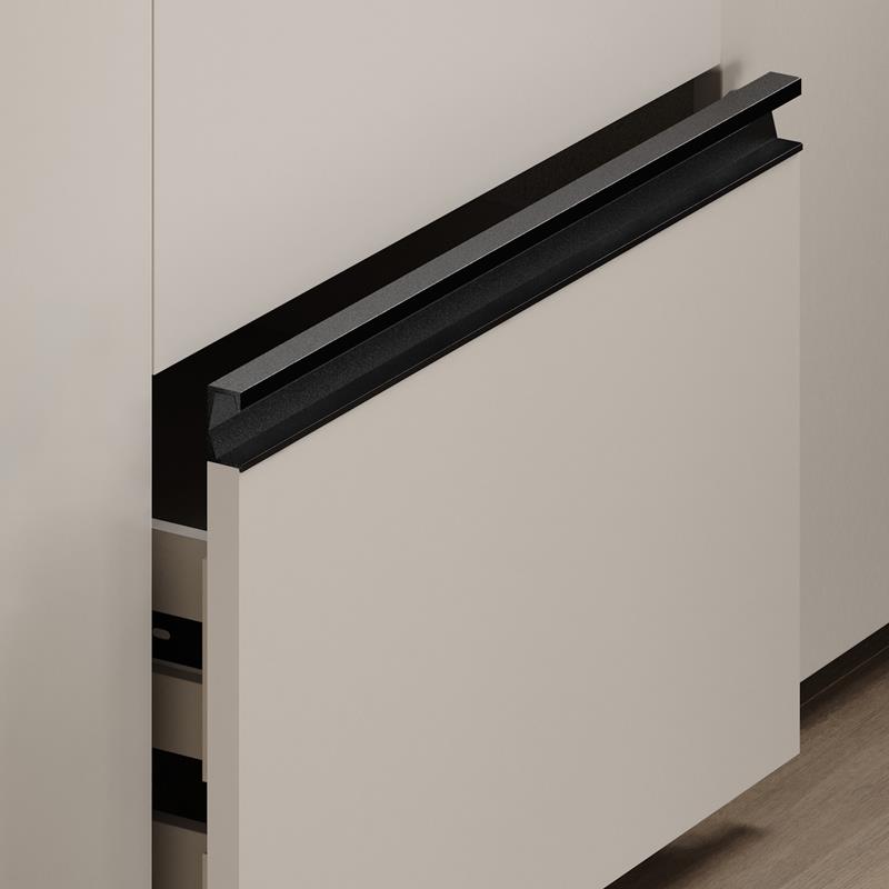 Poignée V0666 SIX noir lava texturé 347 mm