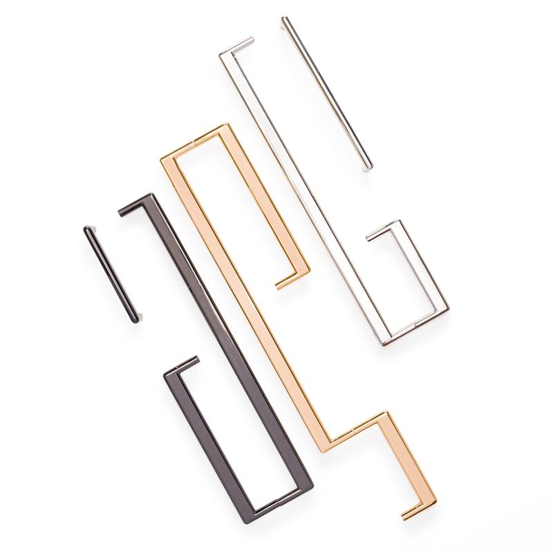 Poignée V0673 BEAM noir titane poli 320 mm
