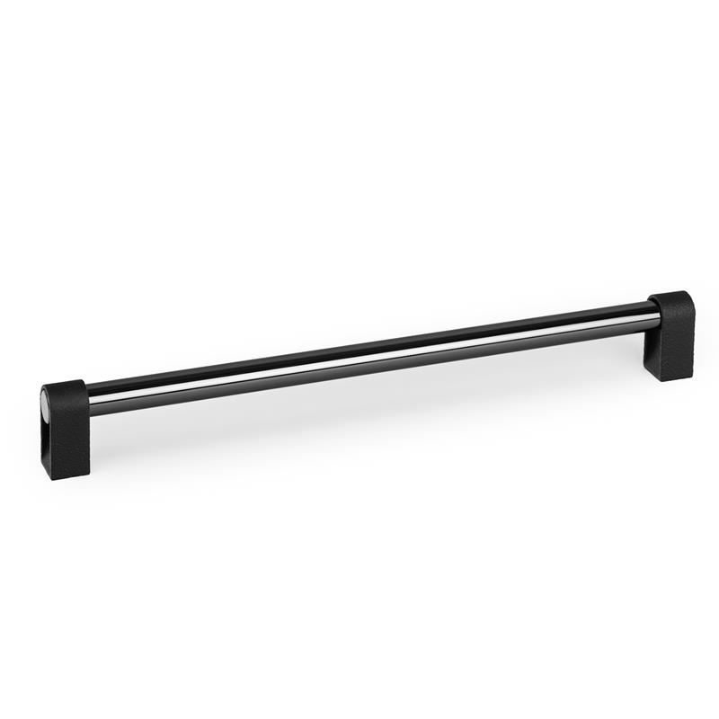 Poignée V0700 CASEY noir lave texturé + titanium noir brillant 320 mm