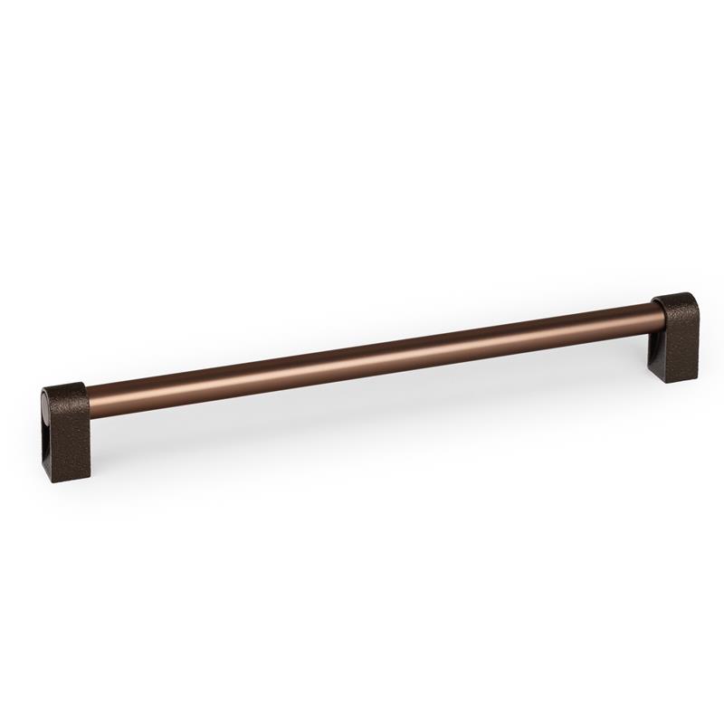 Poignée V0700 CASEY métal brun texturé + bronze mat 320 mm