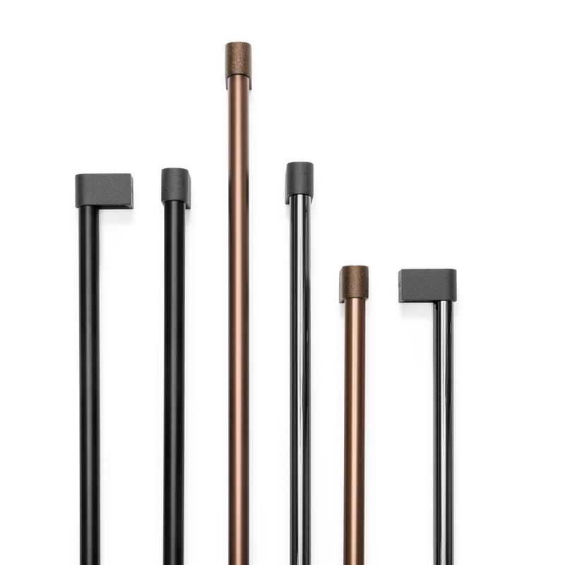 Poignée V0703 CASEY BIG BBS noir lave texturé + noir mat 736 mm