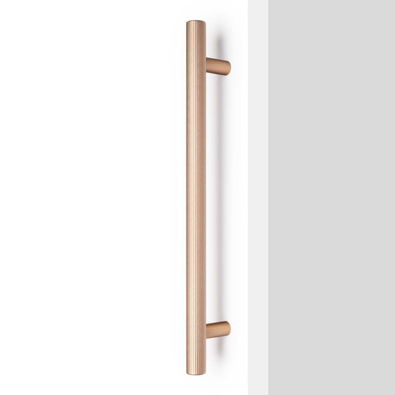 Poignée BOTO BIG V0717 laiton cava brossé 320 mm sans vis apparente