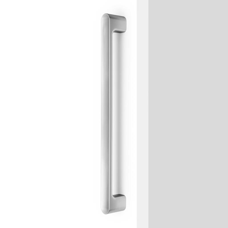 Handle LUV BIG V0735 brushed nickel 384 mm without visible screw