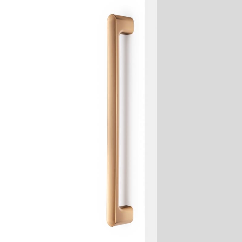 Handle LUV BIG V0735 brushed brass cava 384 mm without visible screw