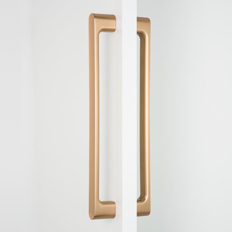 Handle LUV BIG V0736 brushed brass cava 384 mm back-to-back mounting