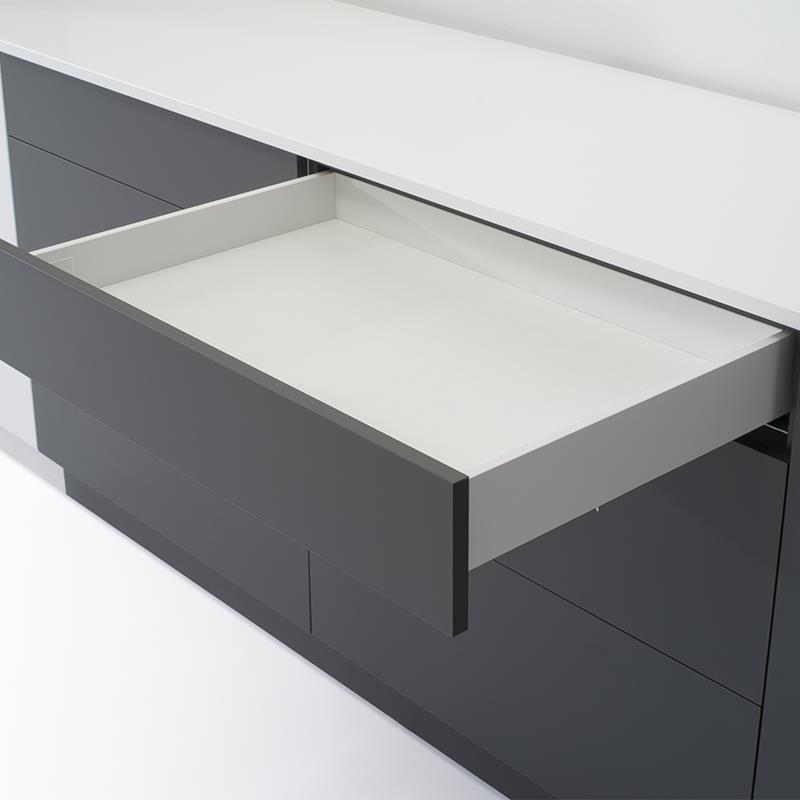 Ensemble de tiroir R13 EVO blanc H90 LN300 coulisse R478 25 kg soft-close