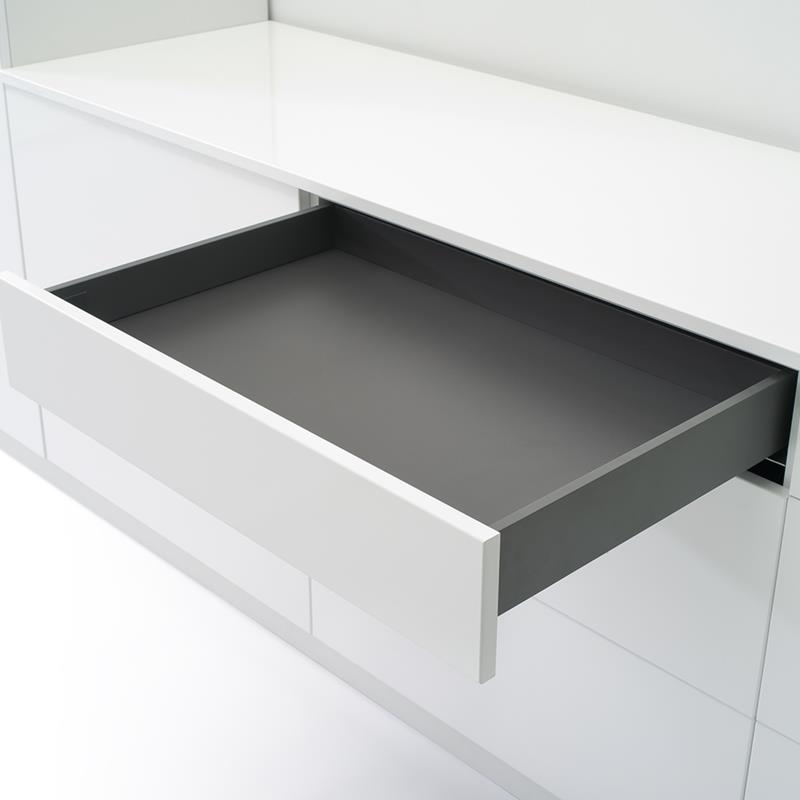 Ensemble de tiroir R13 EVO anthracite H90 LN550 coulisse R481 60 kg soft-close