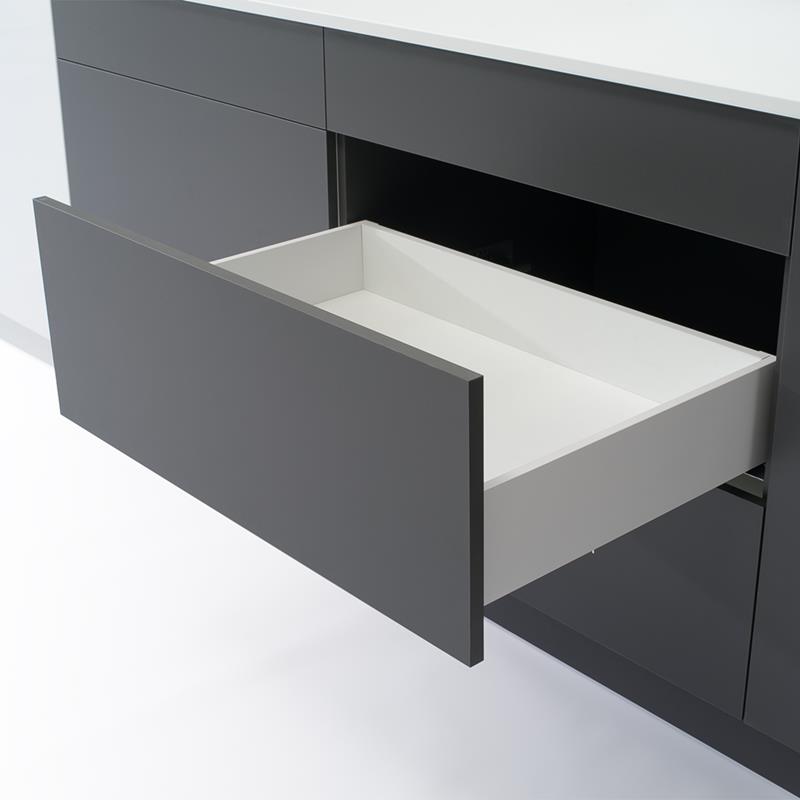 Ensemble de tiroir R13 EVO blanc H128 LN300 coulisse R478 25 kg soft-close
