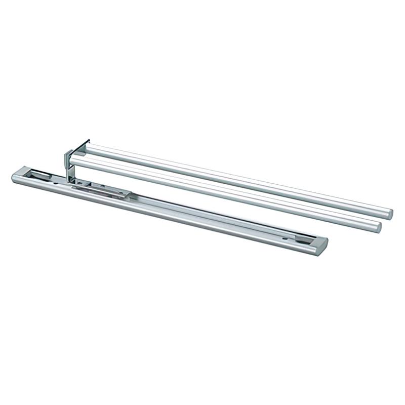 Image Extandable undersink towel holder with 2 rods, aluminium