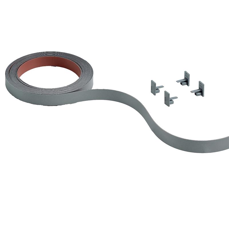 Kits de couleur pour rails SlideLine M recouvrement complet 16 mm argent