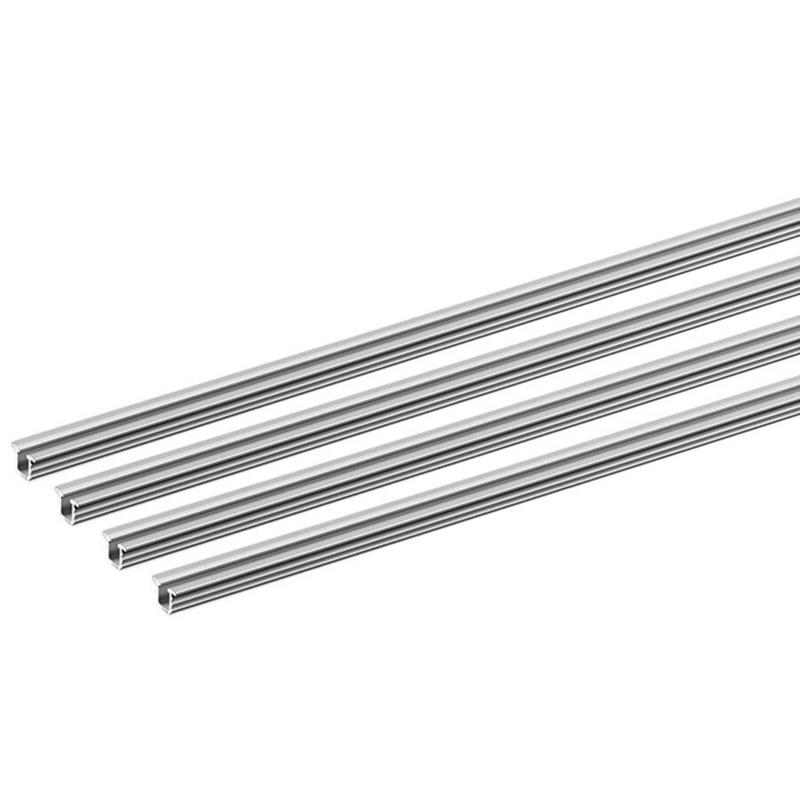 Rail simple haut et bas 2500 mm pour système de portes coulissantes SlideLine M