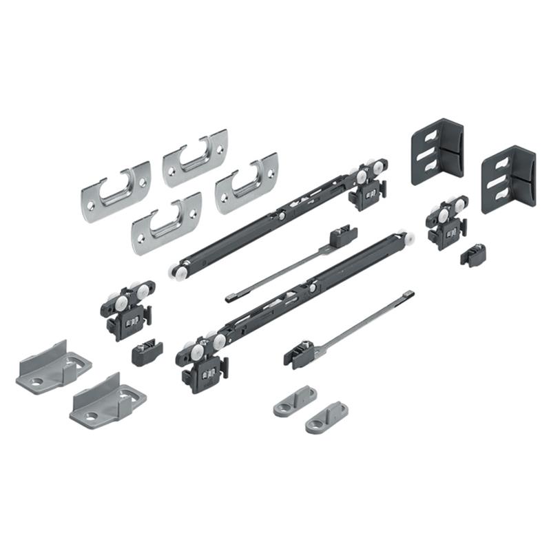 Ensemble de quincaillerie pour système coulissantes SysLine amortisseur de fermeture