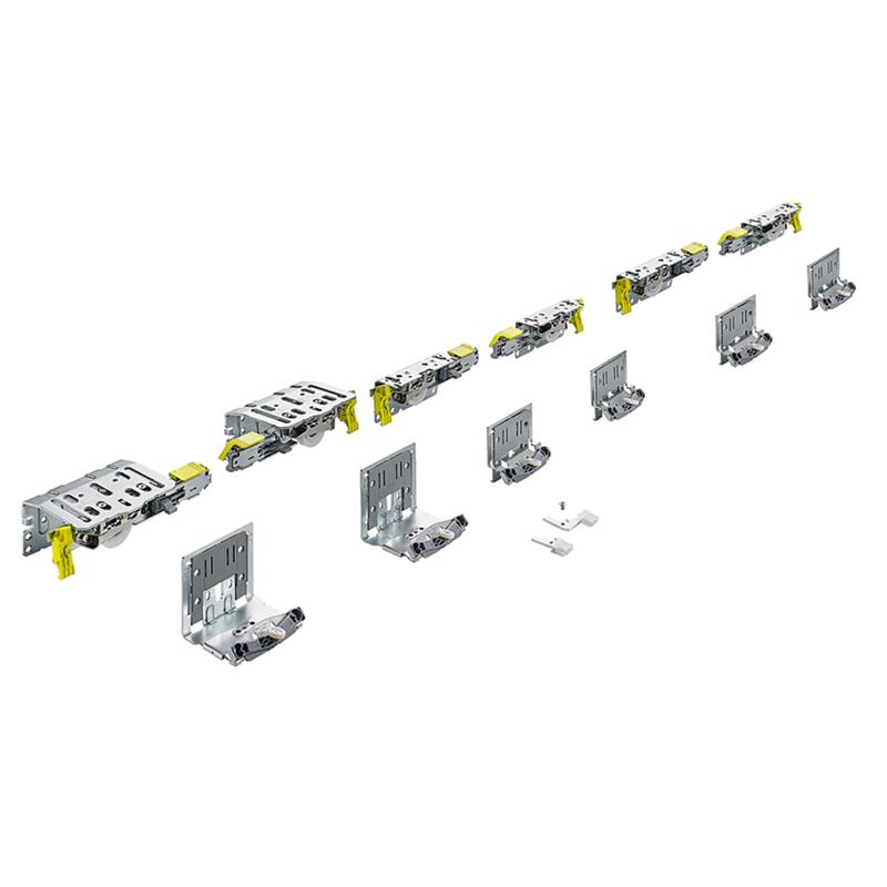 Ensemble de quincaillerie pour système de portes coulissantes TopLine XL 3 portes 60 kg