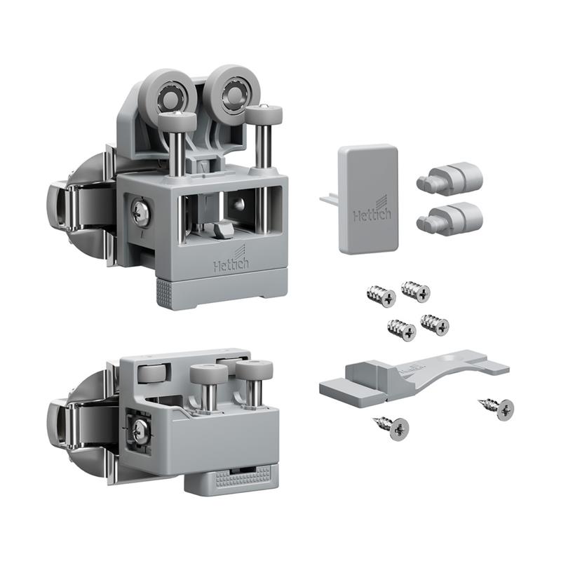 WingLine L kit with bottom guide 12 kg left opening grey