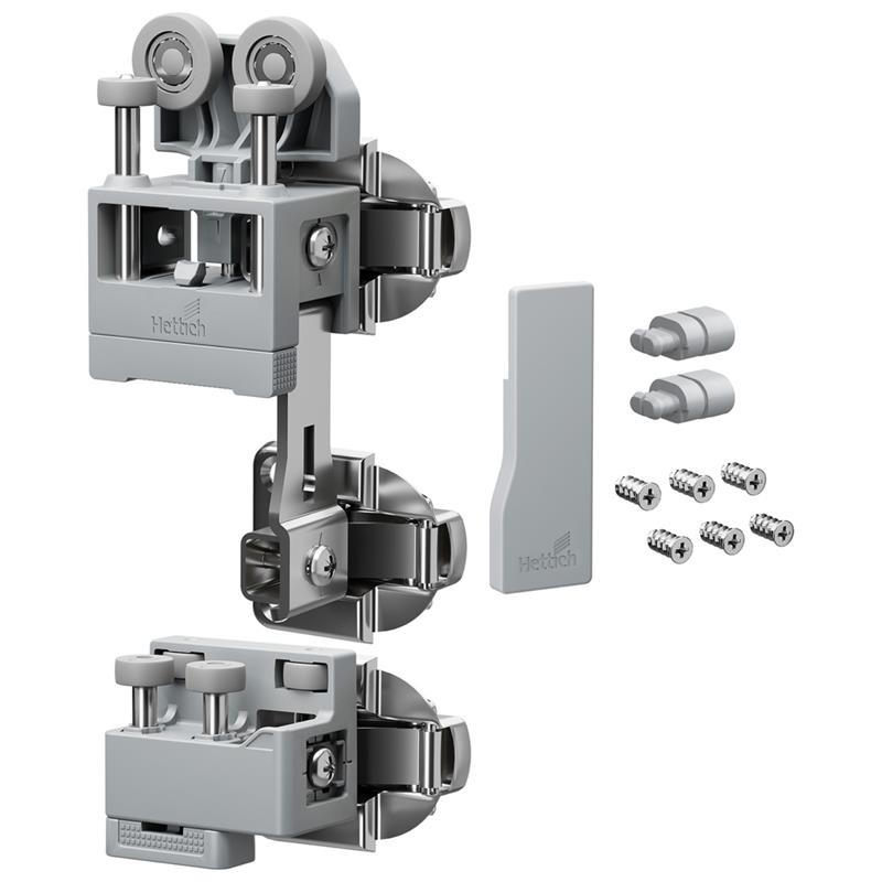 WingLine L kit with bottom guide 25 kg right opening grey for comfort unit
