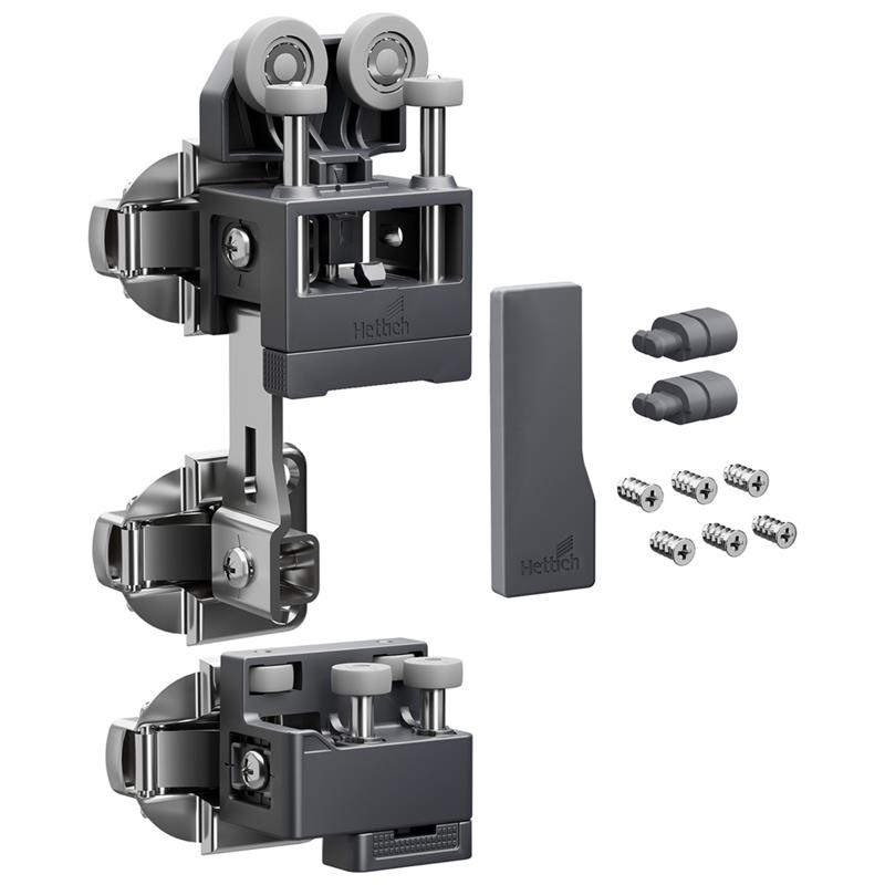 WingLine L kit with bottom guide 25 kg left opening anthracite for comfort unit
