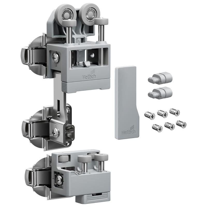 WingLine L kit with bottom guide 25 kg left opening grey for comfort unit