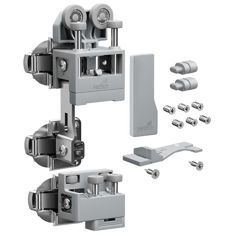 WingLine L kit with bottom guide 25 kg left opening grey