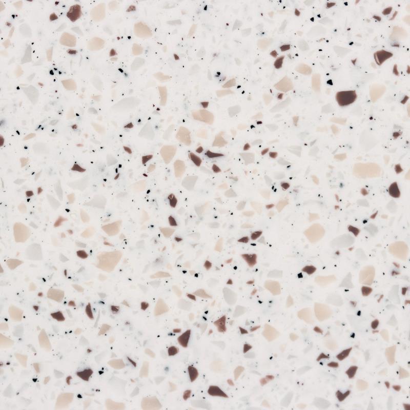 Surface solide acrylique 775A - White mosaic granite