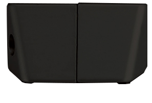 Image Glass shelve top side bracket Slim profile (matte black)