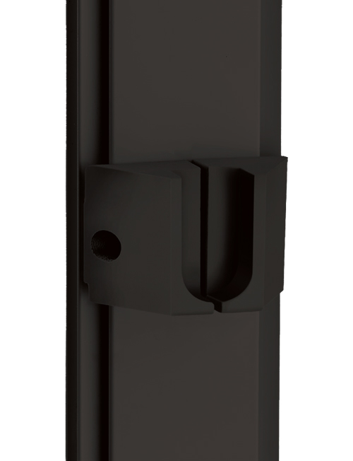 Wardrobe tube holder ( matte black)