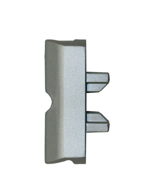 Slim profile intermediate bracket - perpendicular attachement to the wall (aluminium color 3059)