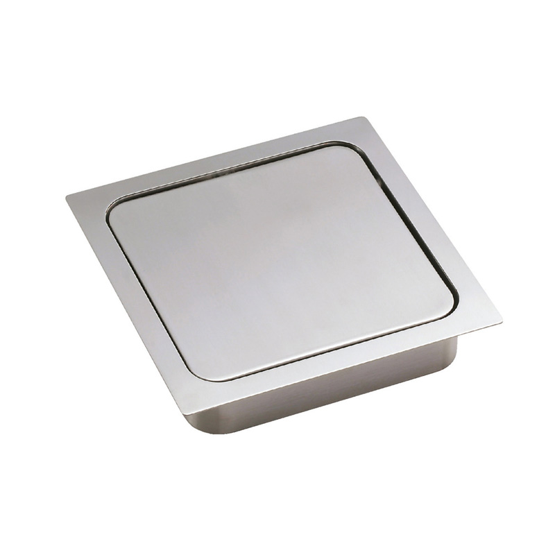 Image Countertop squre waste trap 170 mm stainless steel