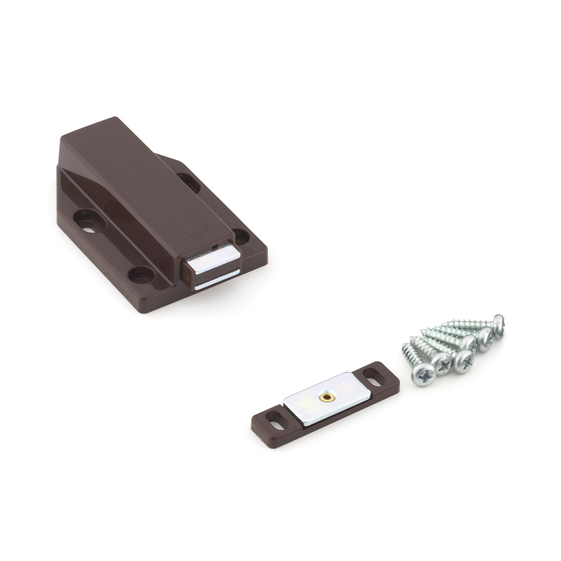 Image Magnetic touch latch 70 x 46 mm braun