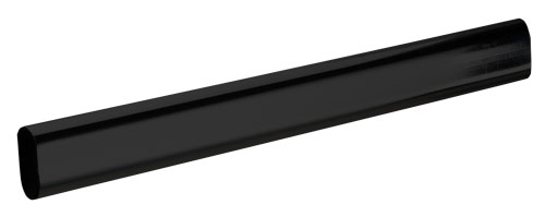 Image Oval closet rod anodized matte black finish