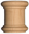 Chapiteau de poteau décoratif en érable (deux moitiés)