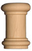 Chapiteau de poteau décoratif en érable  (deux moitiés)