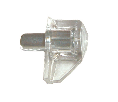 Image 5mm clear plastique shelf support steel peg
